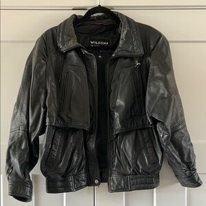 Vintage Wilson Black Leather Jacket